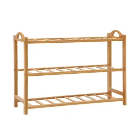 3 Tiers Bamboo Shoe Rack Storage Organiser