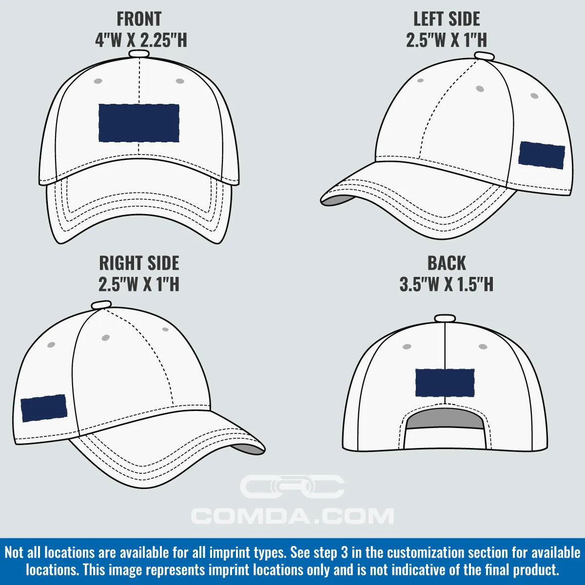 6 Panel 100% Recycled Eco Cap - Custom Embroidered