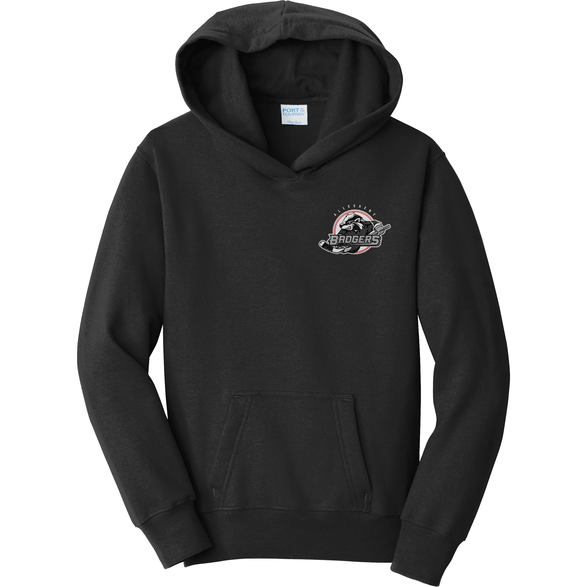 Allegheny Badgers Youth Fan Favorite Fleece Pullover Hooded Sweatshirt
