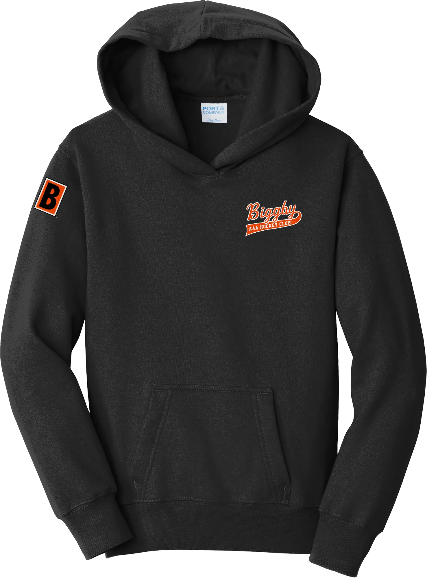 Biggby Coffee AAA Youth Fan Favorite Fleece Pullover Hooded Sweatshirt