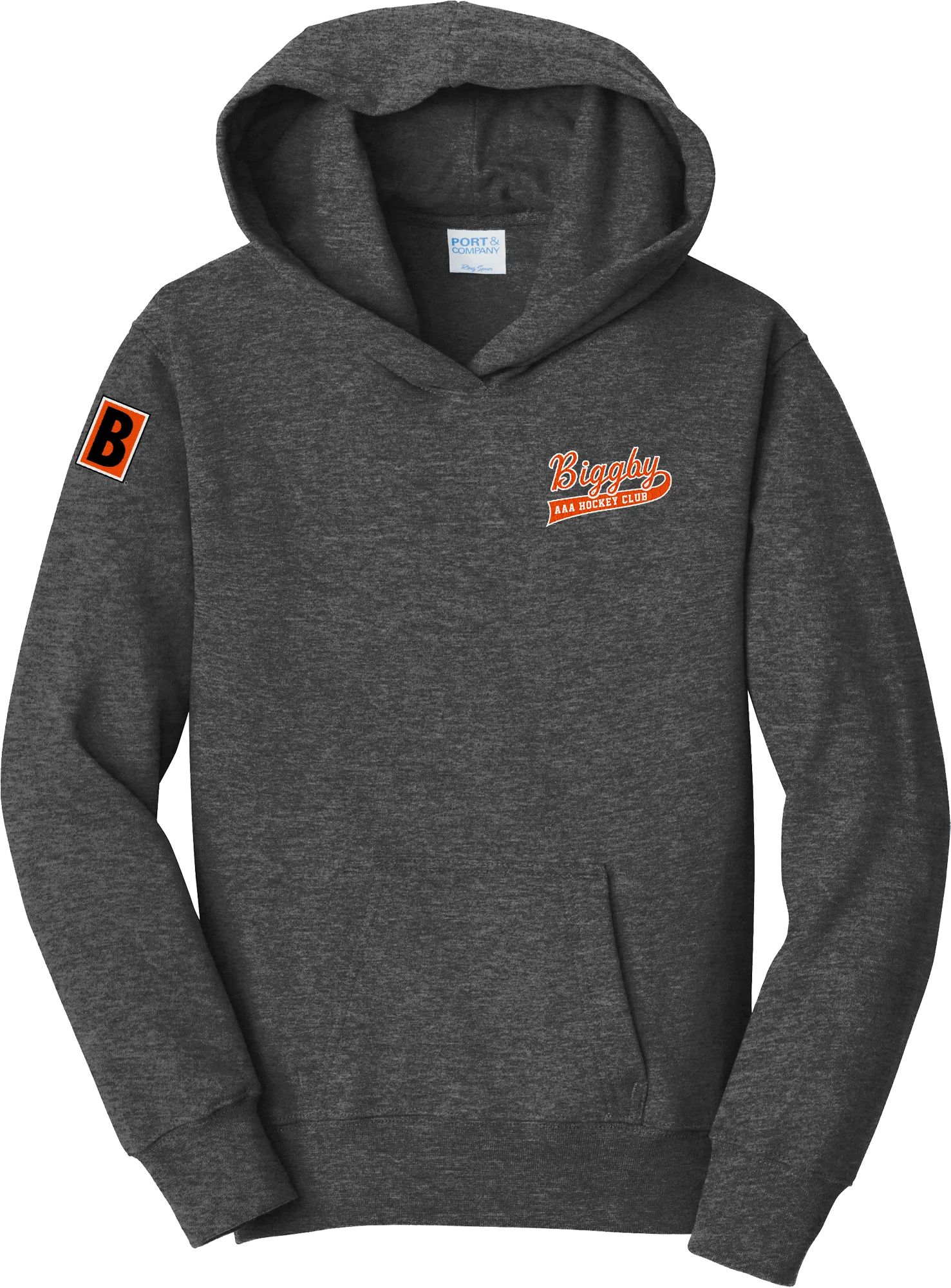 Biggby Coffee AAA Youth Fan Favorite Fleece Pullover Hooded Sweatshirt