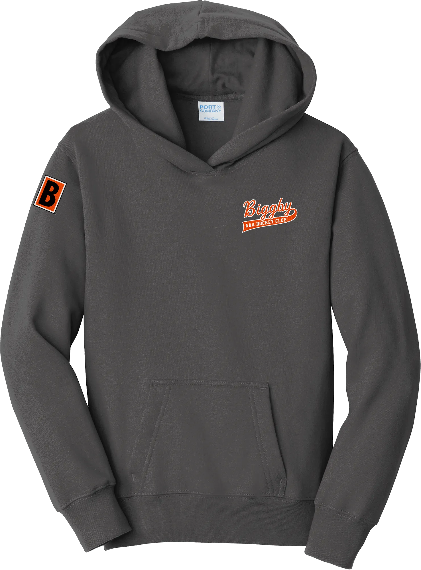 Biggby Coffee AAA Youth Fan Favorite Fleece Pullover Hooded Sweatshirt