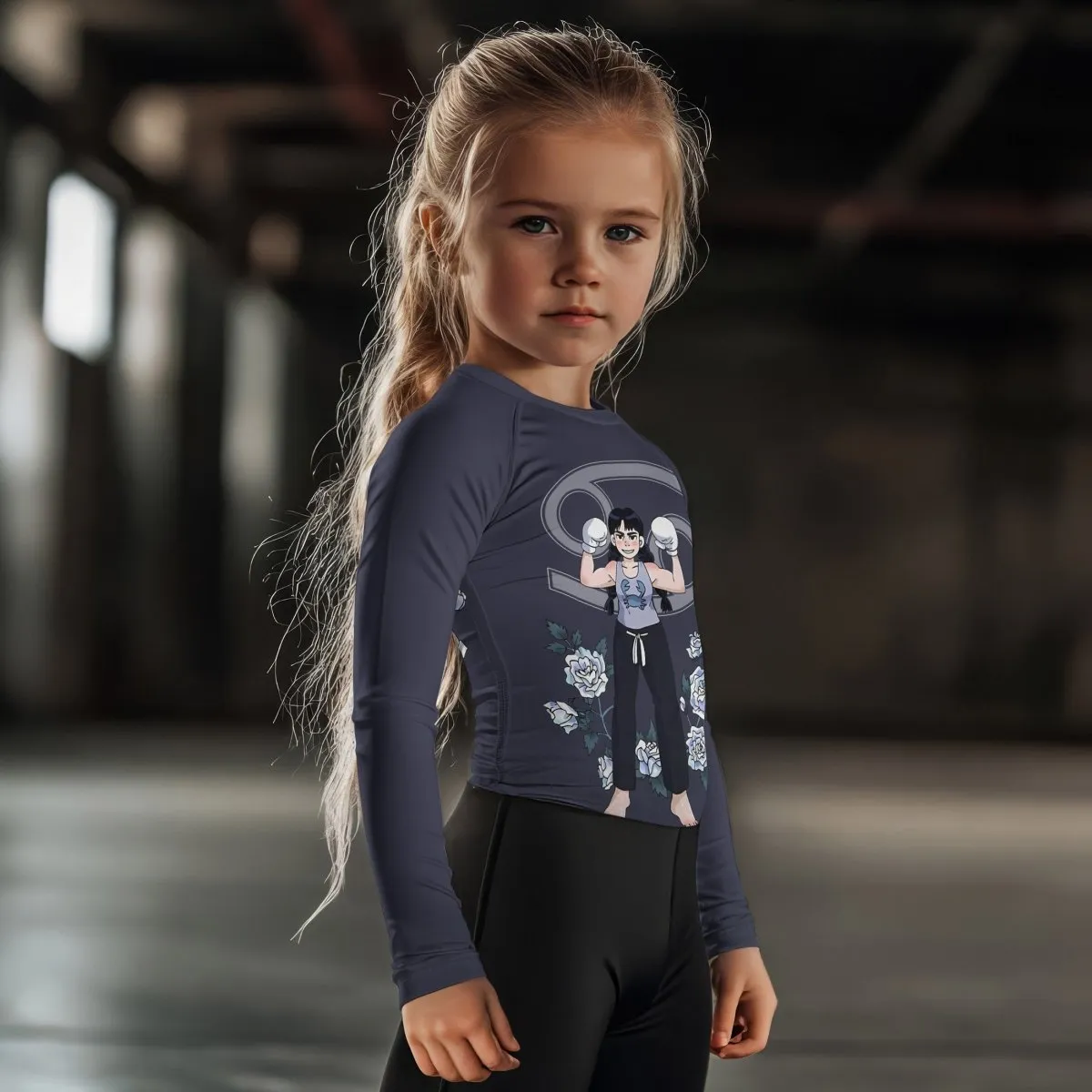 Cancer Zodiac Mom Kids Rash Guard