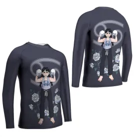 Cancer Zodiac Mom Kids Rash Guard