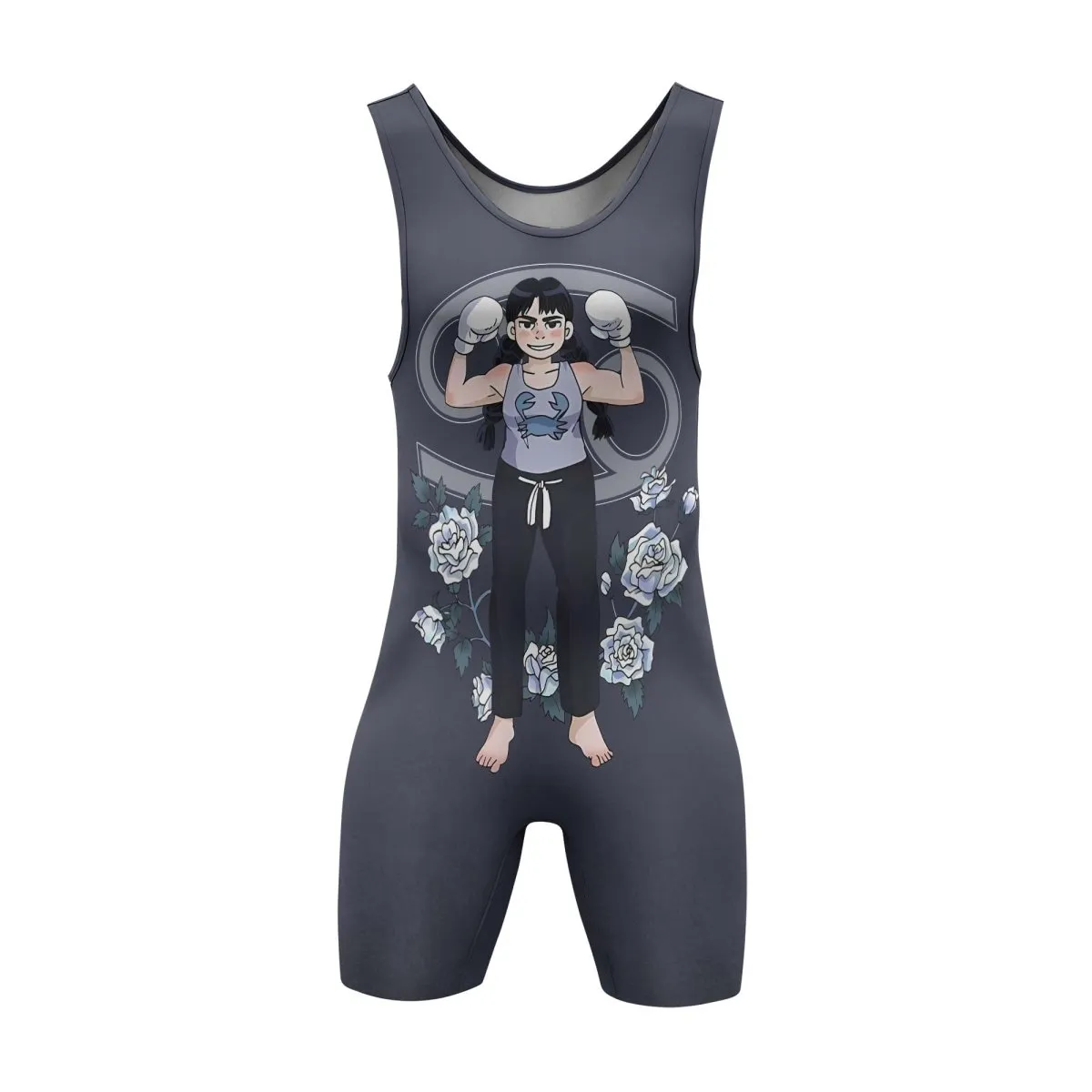 Cancer Zodiac Mom Wrestling Singlet