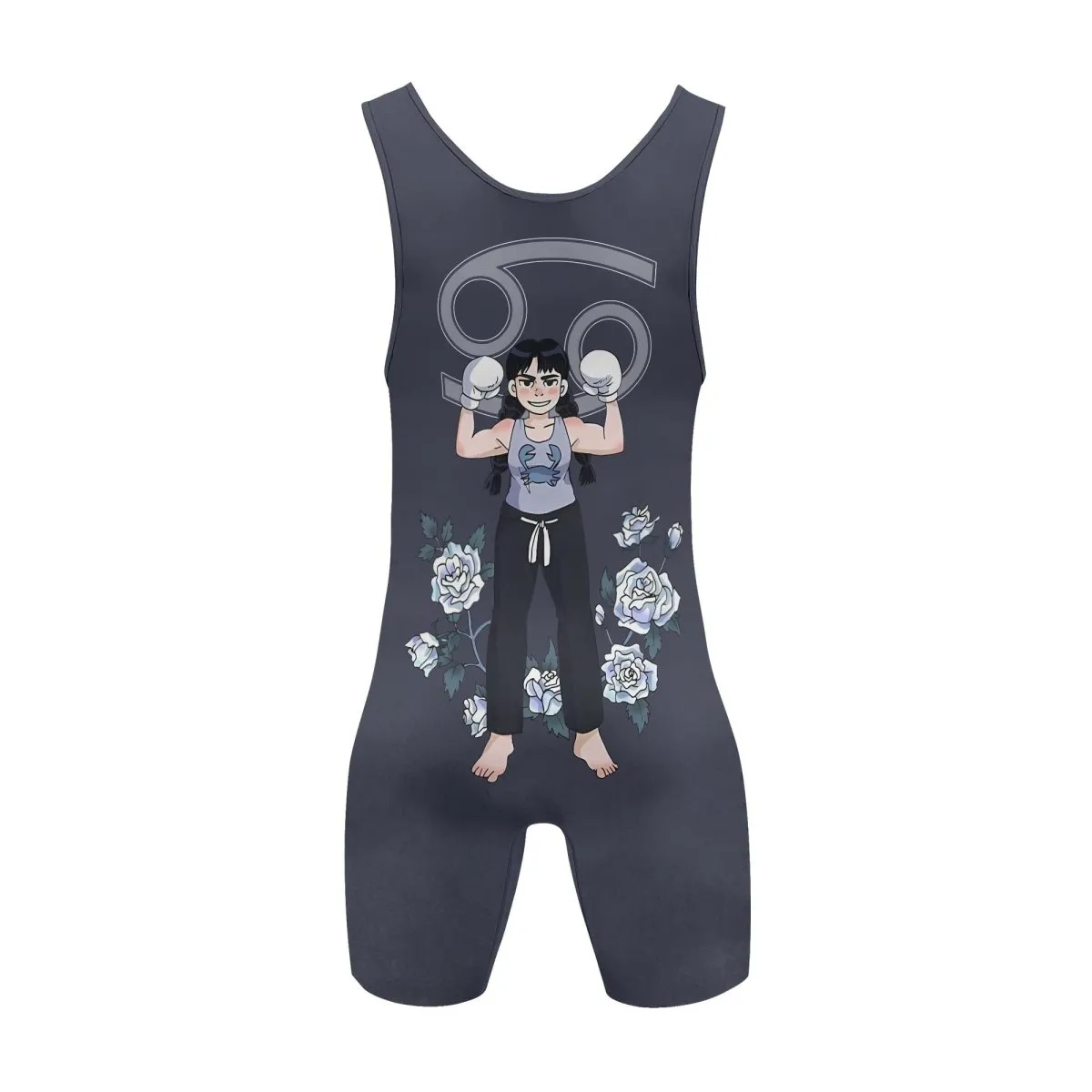 Cancer Zodiac Mom Wrestling Singlet