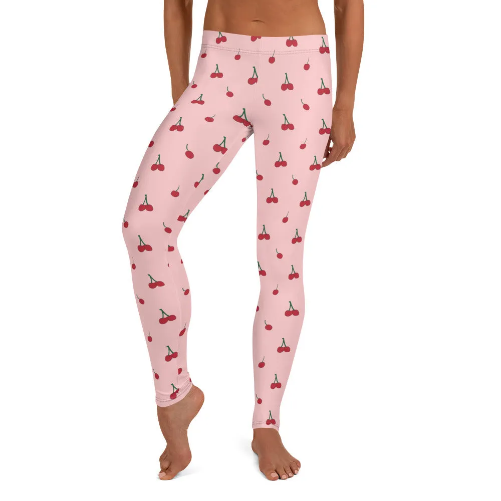 Cherry All Over Print Leggings