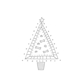 Illustration: Christmas Tree Bones