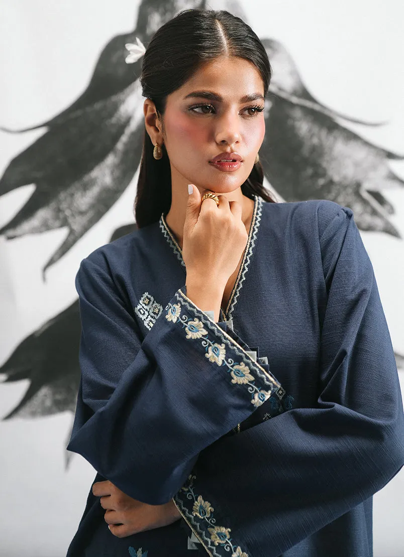 Khaddar Embroidered Co-Ord Set - Ikse-213849