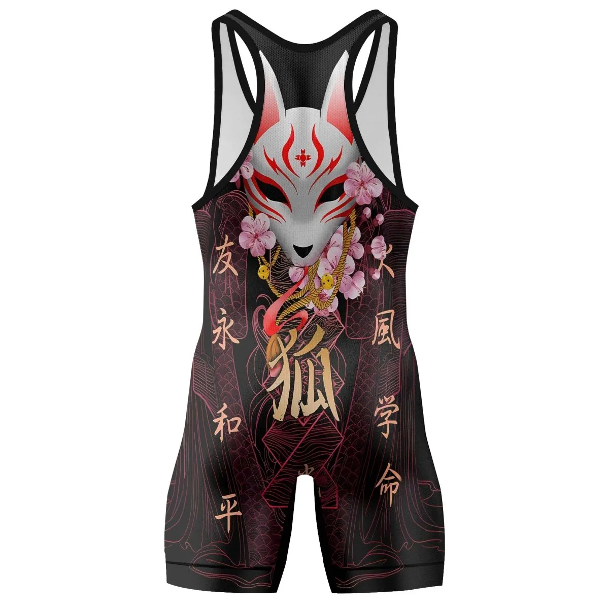 Kitsune Mask Wrestling Singlets