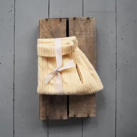 Lifestyle Image: Cable Cashmere Pullover Sorbet