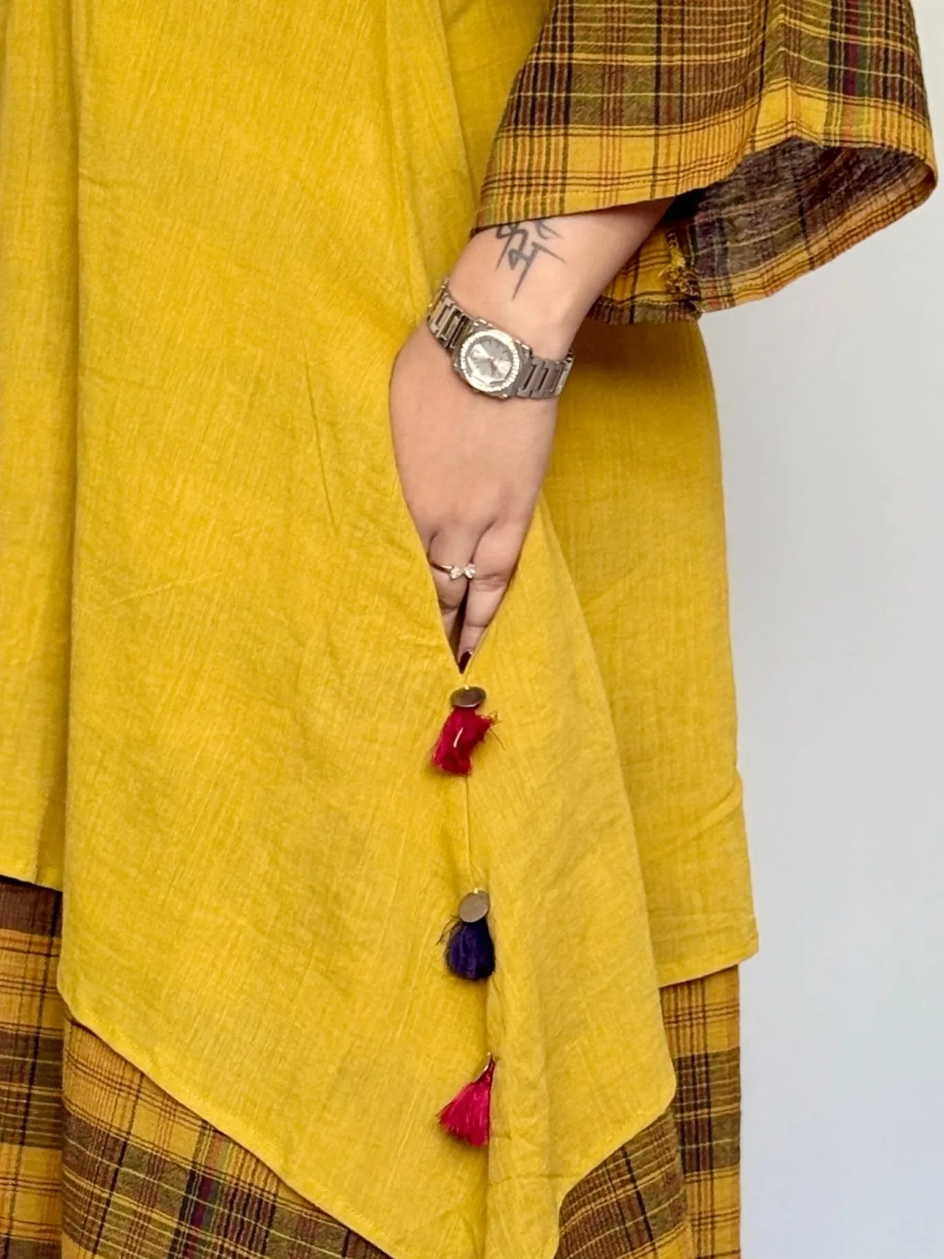 Mustard Asymmetrical Dress