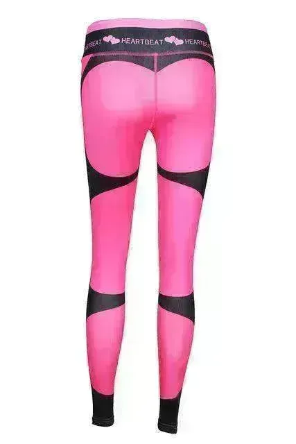Print patchwork yoga leggings