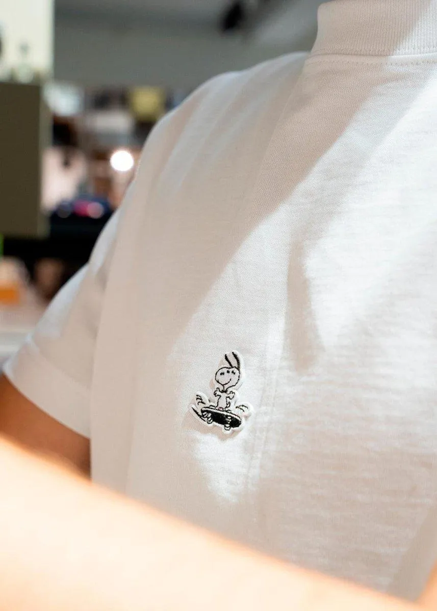 Snoopy skateboard T-shirt - White