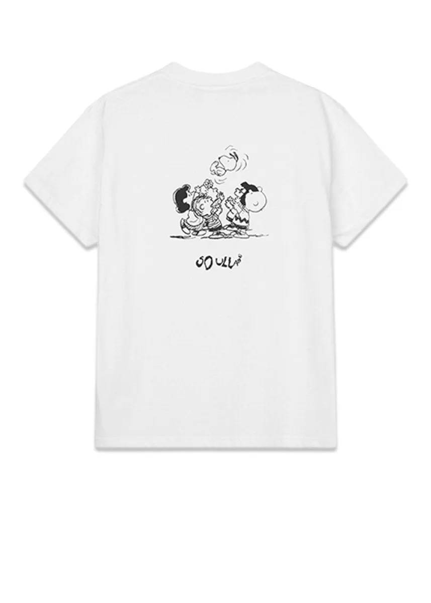 Snoopy skateboard T-shirt - White