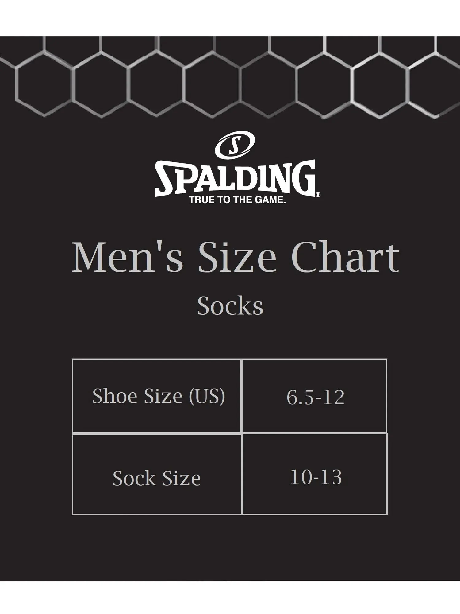 Spalding Men's Black Crew Socks, 15-Pack, Sizes 6.5-12