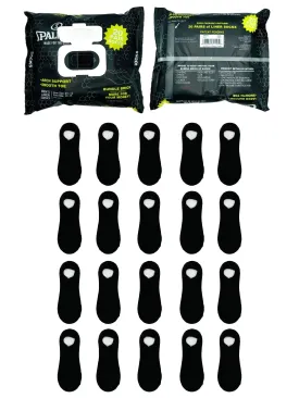 Spalding Men's Black Liner Socks, 20-Pack, Sizes 6.5-12
