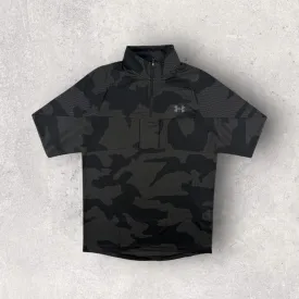 UA JACQUARD 1/4 ZIP - USA EXCLUSIVE - BLACK