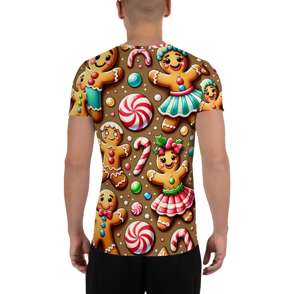 Whimsical Winter Wear Men's Athletic T-Shirt