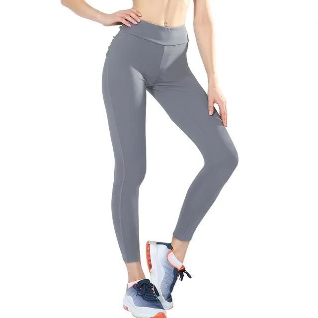 Women Fashion High Waist Workout Polyester Leggings